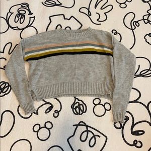 Grey cropped sweater